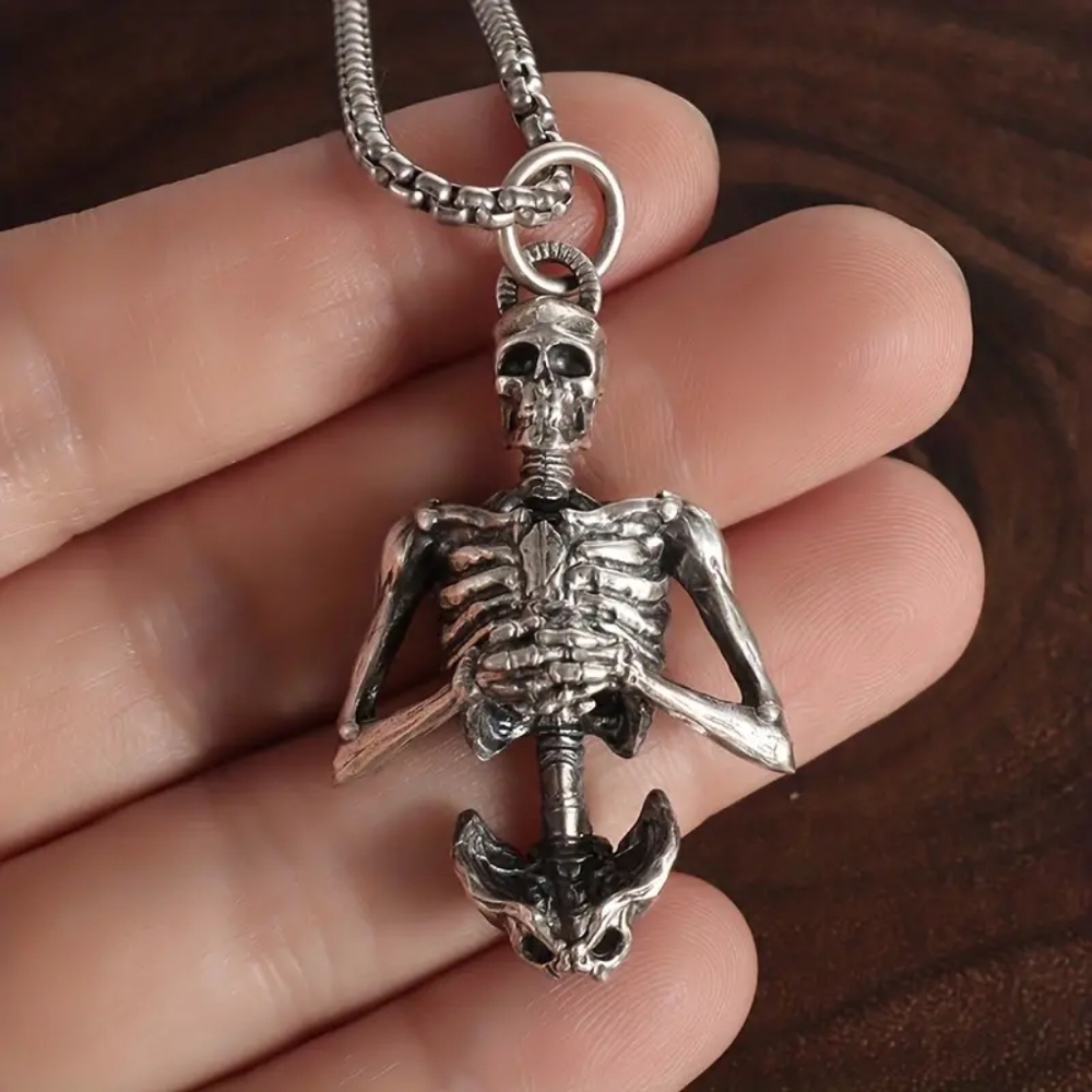 Half Skeleton Necklace (Nwt)